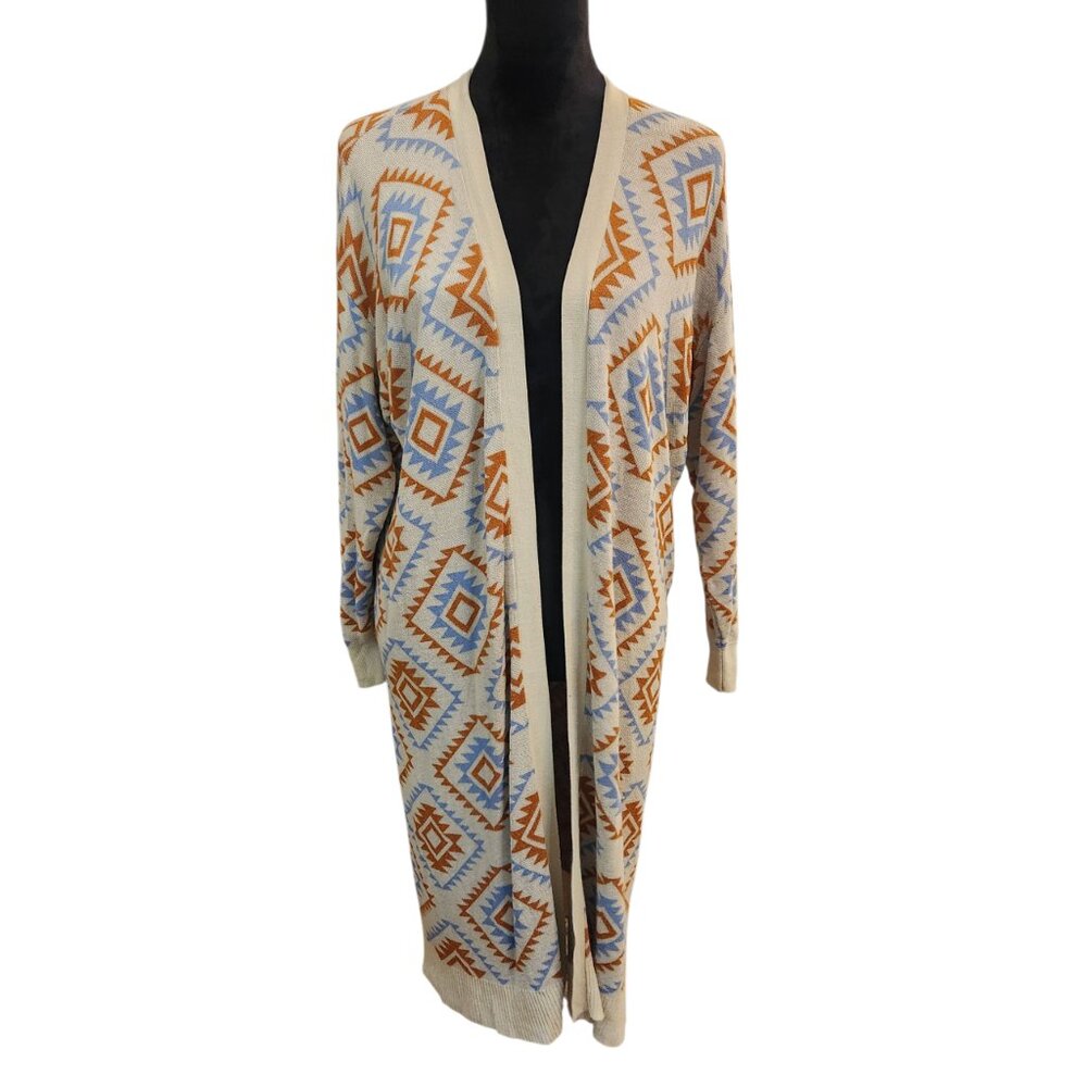 First Love By Lovelyn Aztec Duster/Cardigan